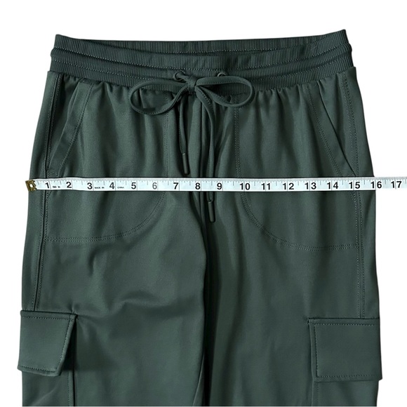 Rachel Zoe Mid-Rise Cargo Relaxed Fit Athleisure Joggers Olive Green Size Small - Picture 8 of 10